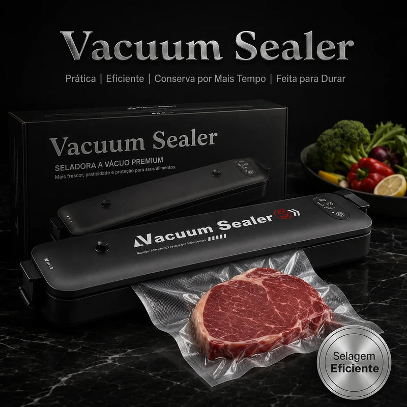 Vacuum Sealer™ • Seladora a Vácuo Premium (+SACOS E FRETE EXPRESSO GRÁTIS)